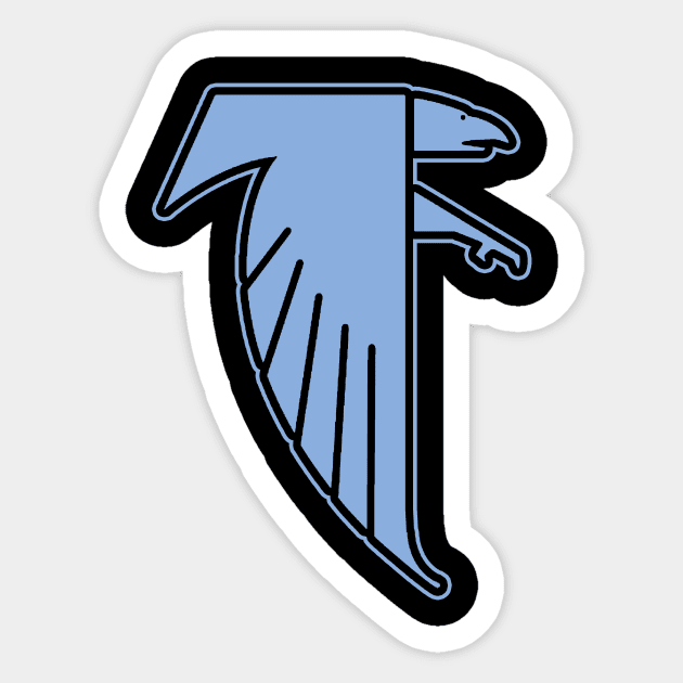 Fermi Falcons Blue Logo Sticker by mijumiART